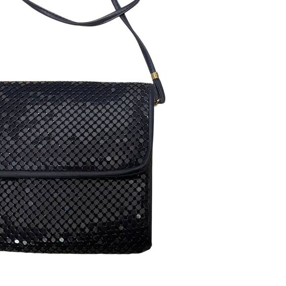 Whiting and Davis Navy Chainmail Clutch Crossbody Bag - Picture 2 of 7